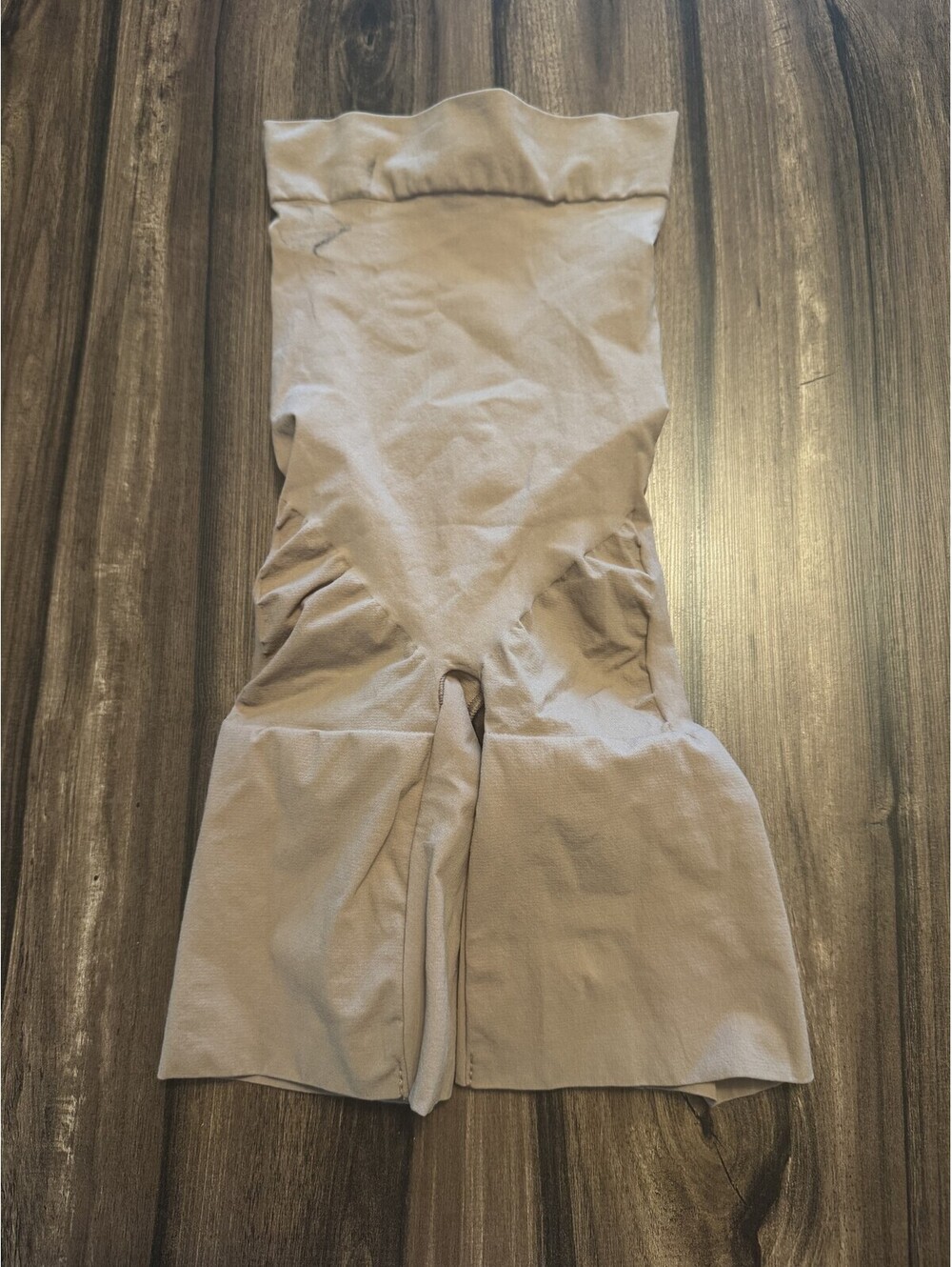 Beige High-Waist Shapewear Shorts Size XS - Waist & Thigh Support